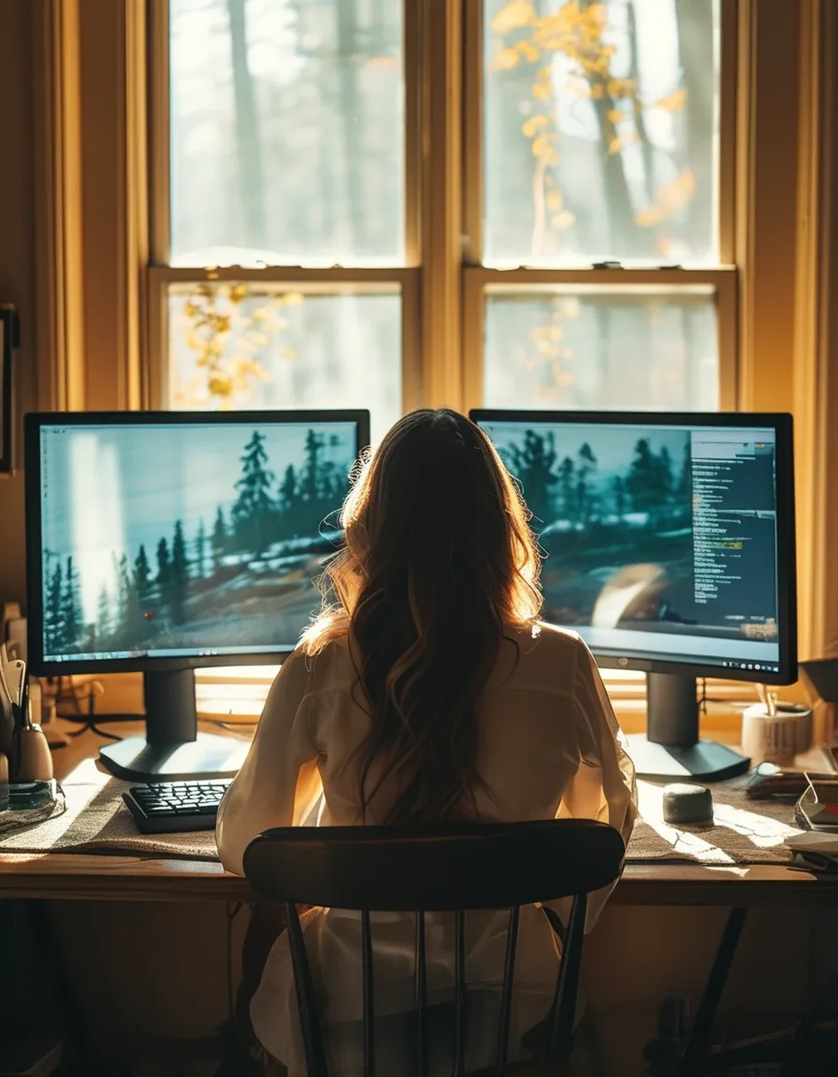 Two Monitors Are Quietly Rotating Your Neck 8 Hours a Day